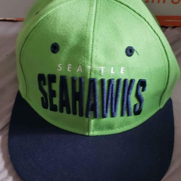 Vintage Seattle Seahawks Budweiser Promo Snapback Hat Cap casquette Green - Picture 1 of 6